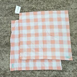 Laura Park Gingham Throw Pillow Covers 22”x22”